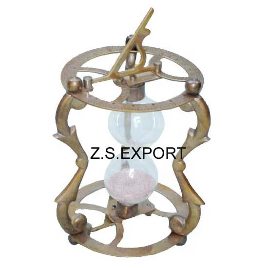 New design Metal Sand Timer With Calendar hourglass Best Price Vintage home decorative Office Desk Item Nautical sand timer