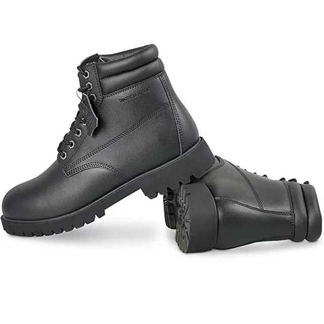 Customized Utility Industrial Protective Boot Steel Toe Leather Work Boots Safety Shoes For Men