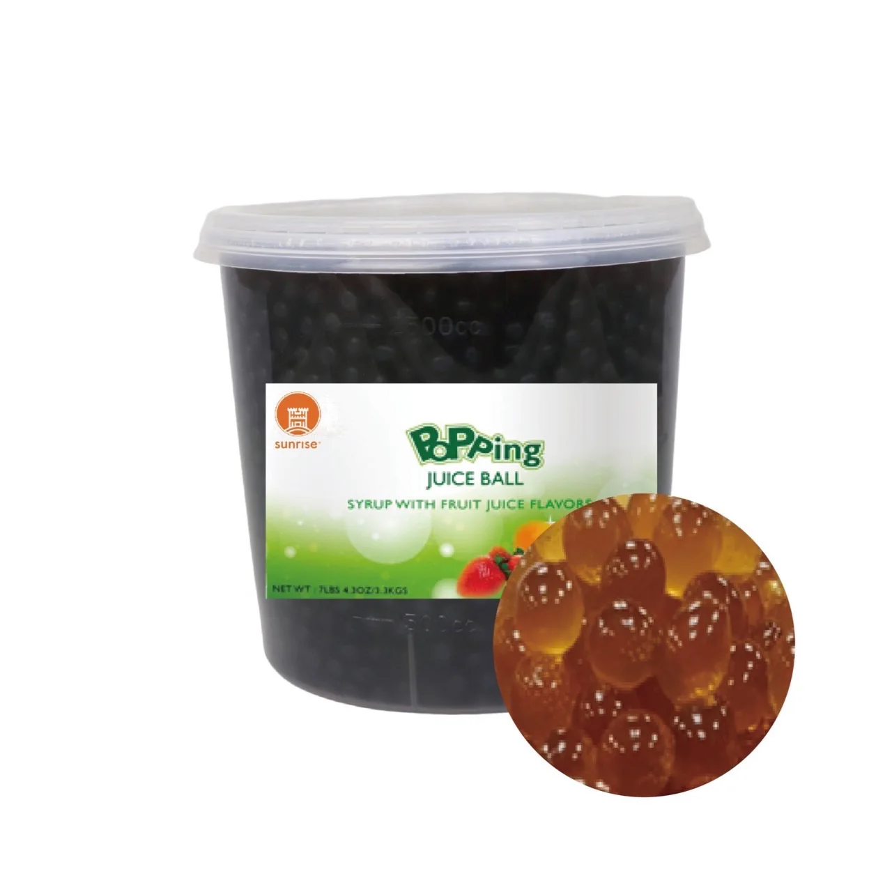 Bubble Tea Supplier Bubble Tea Ingredients Raspberry  Popping Boba Juice Ball