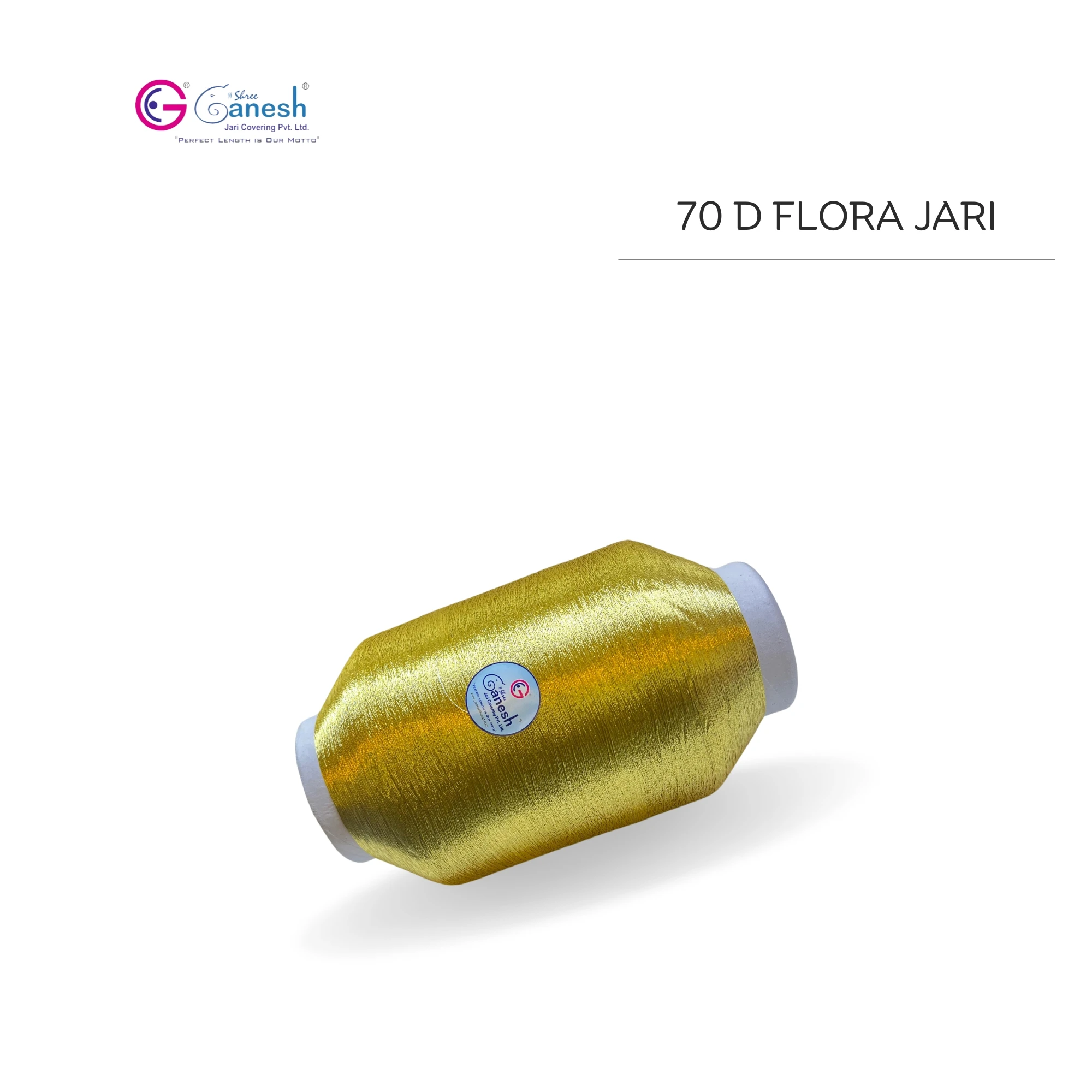 High Tenacity 70D Embroidery flora Jari MS Type Polyester Jari with Lurex S and ST Type Metallic flora jari