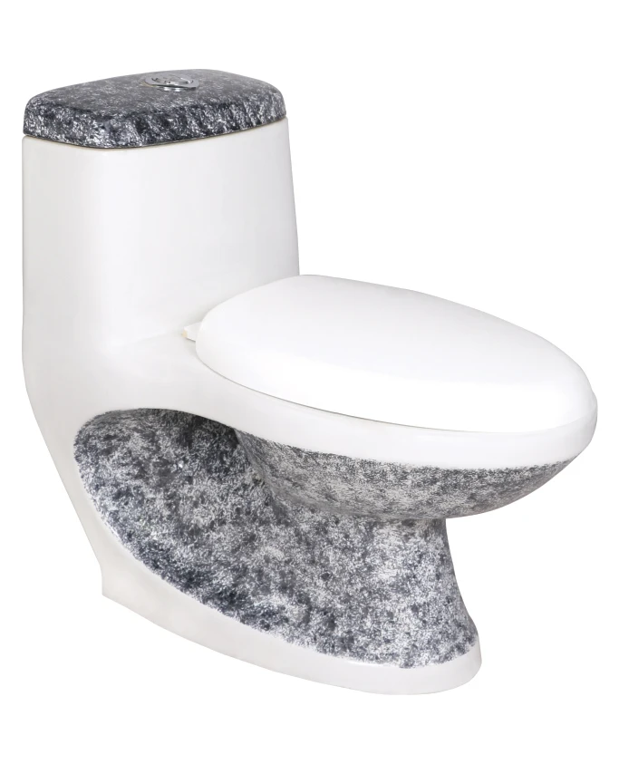 PREMIUM QUALITY  Bathroom Ceramic Siphonic One Piece Toilet Set Sanitary Wares PP Material WC Toilet