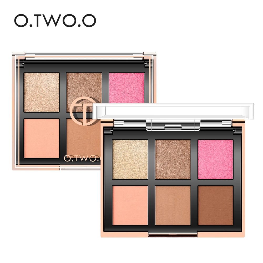 O.TWO.O Customization Makeup Professional Factory 6 Eyeshadow 2 Blusher Set Makeup Palette