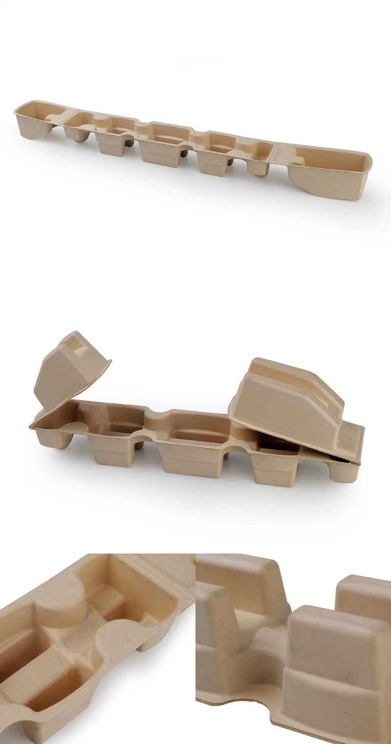 eco friendly pulp package High Quality Molded Paper Pulp Biodegradable electronic insert packaging