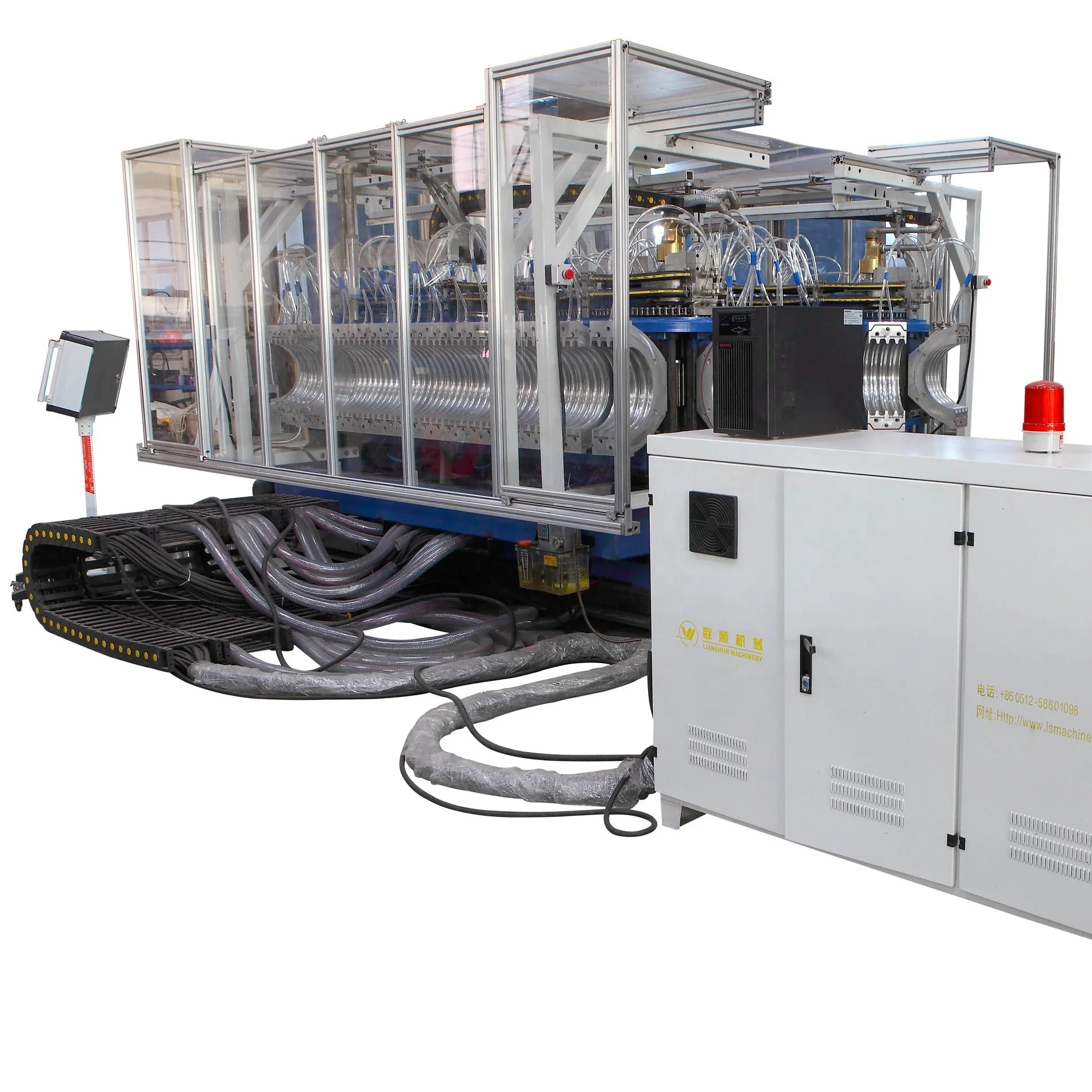 HDPE double wall corrugated pipe making machine