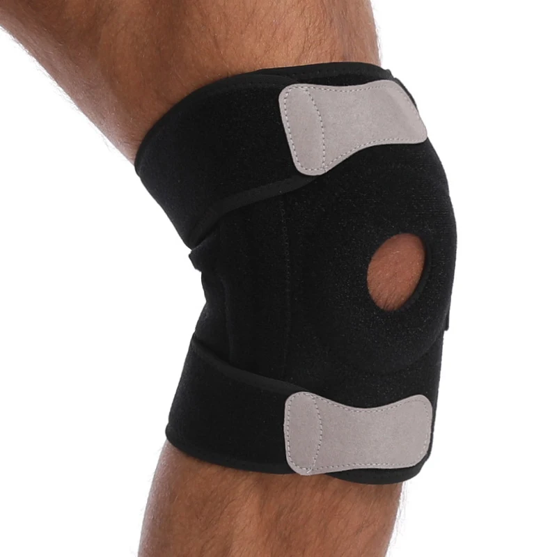 Amazon top seller knee brace supporter springs silicone knee supports with adjustable straps for joint and arthritis pain relief