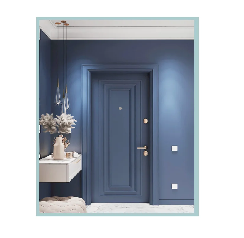 Factory Wholesale Rectangular Wooden MDF Fire Prevention Modern Push And Pull Fire-Rated Interior Doors