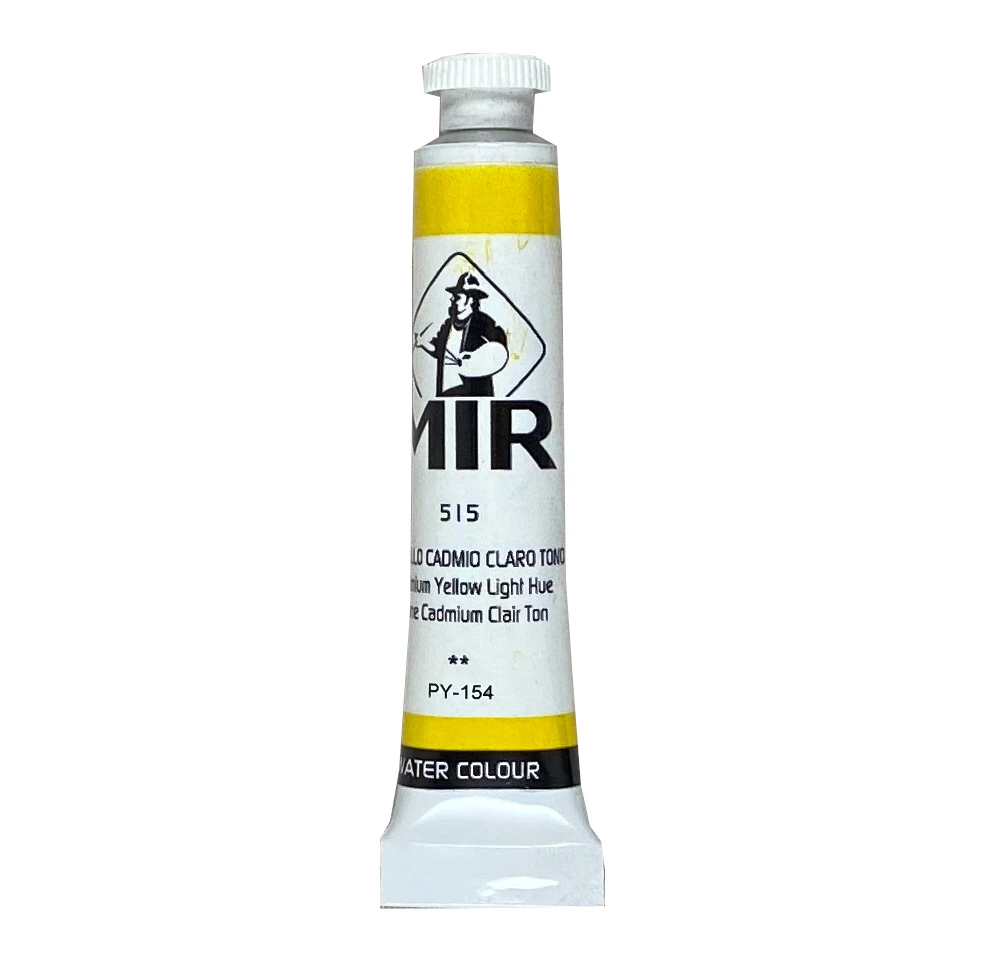 High Pigmented Extrafine Watercolour MIR CADMIUM YELLOW LIGHT Fine Art and ArtCrafts Tube of 8ml