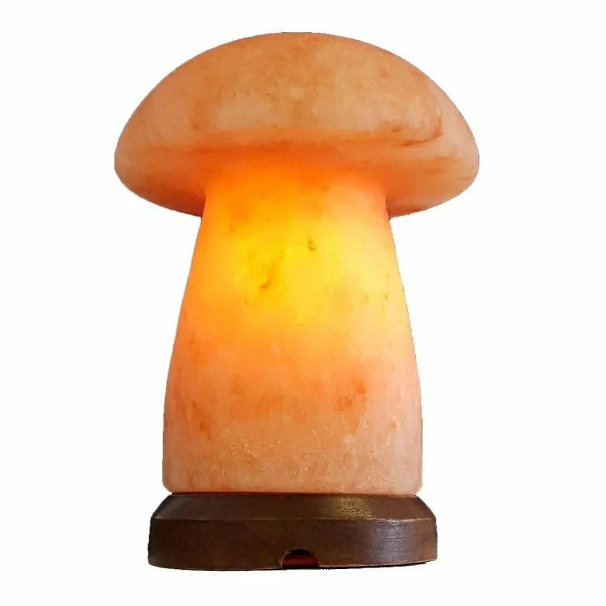 Wholesale 2024 High Quality Line Mushroom Shape Himalayan pink rock salt lamp for house decoration and purify origin Pakistan