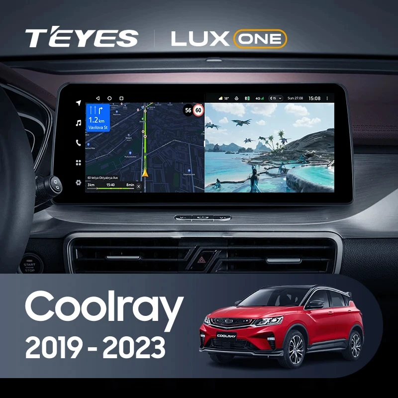 TEYES LUX ONE For Geely Coolray 2019 - 2023 Car Radio Multimedia Video Player Navigation GPS Android No 2din 2 din dvd