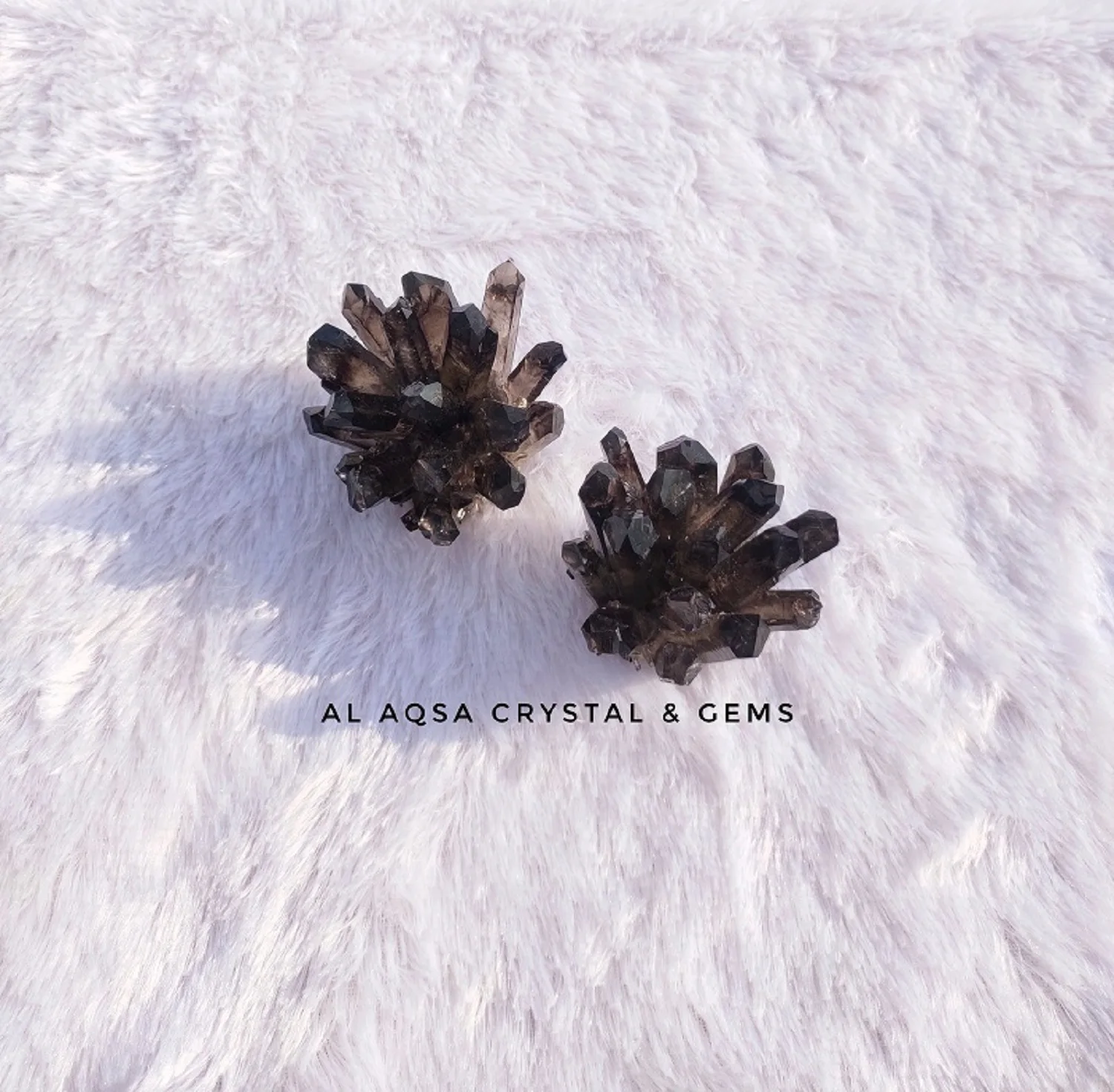 Wholesale natural and beautiful handmade smoky family cluster for sale for home office or table decoration healing therapy