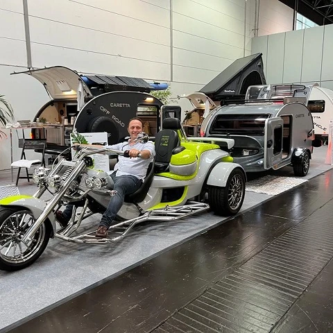 CARETTA MINI SPECIAL CARAVAN FOR ATV MOTOR LIGHTEST CARAVAN IN WORLD  ONLY 390 KG