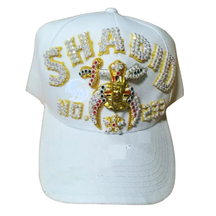 Masonic hat Fez Shriners Regalia Fashion handmade jewelry two & one row embroidery cap Gift resin crystal crafts