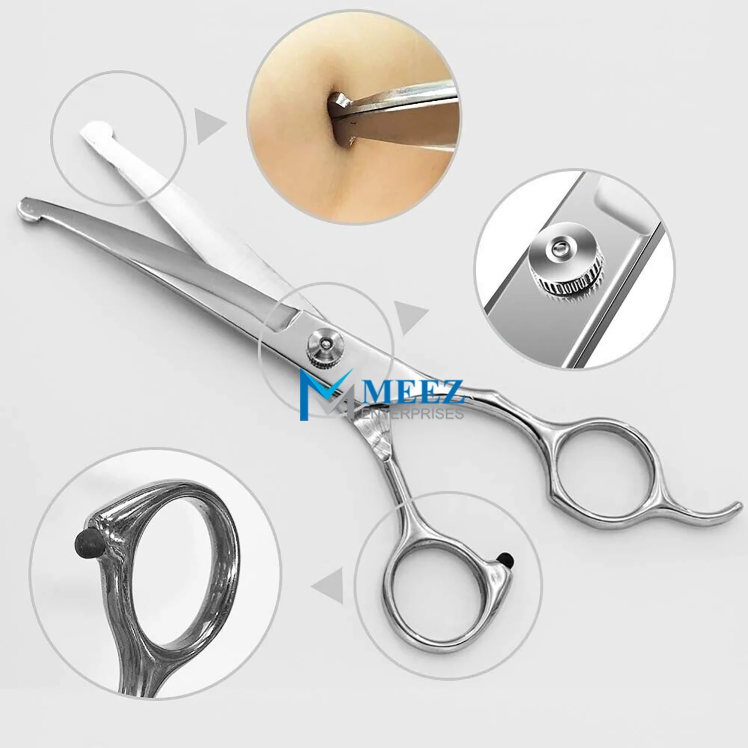Набор ножниц для груминга собак и кошек безопасные ножницы с круглым наконечником ушей лап инструмент красоты
