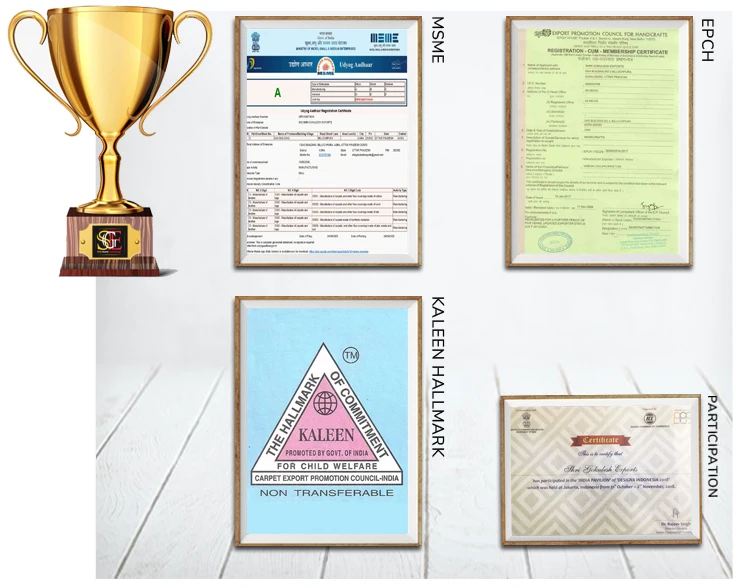 Custom Size Multicolor Handmade Woven Non Slip 100% Natural Fiber Large Jute Hemp Rug from Top Listed Manufacturer