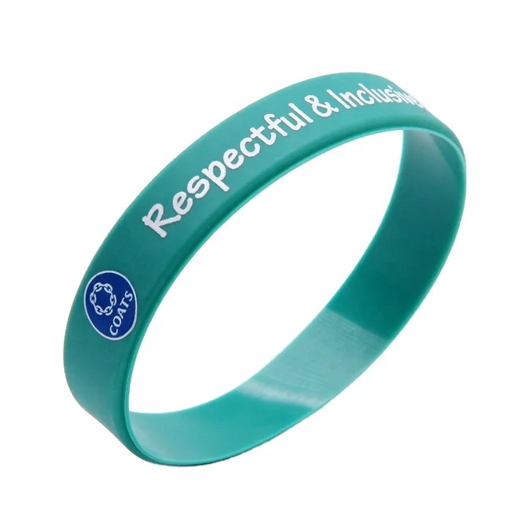 Factory Wholesale Custom Camouflage Silicone Wristband Silk Printing Silicon Bracelet Dropshipping