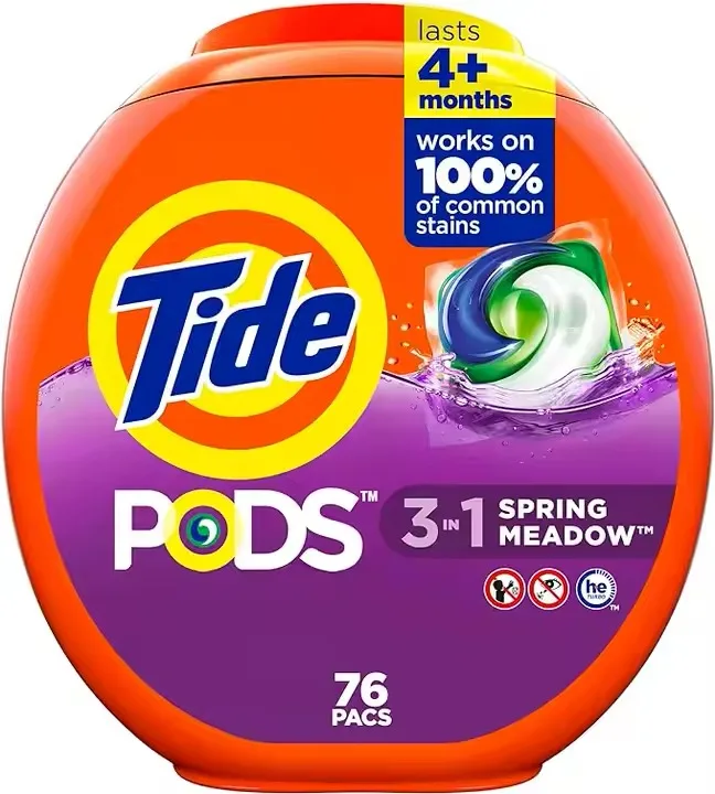 Tide PODS Liquid Laundry Detergent Soap Pacs, Powerful 3-in-1 Clean in One Step, He Compatible