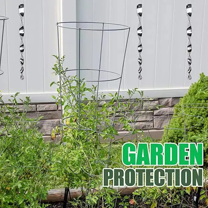 Dayoung Custom Size Farm Bird Reflective Scare Tape Outdoor Spiral Bird Repeller Colourful Ribbon