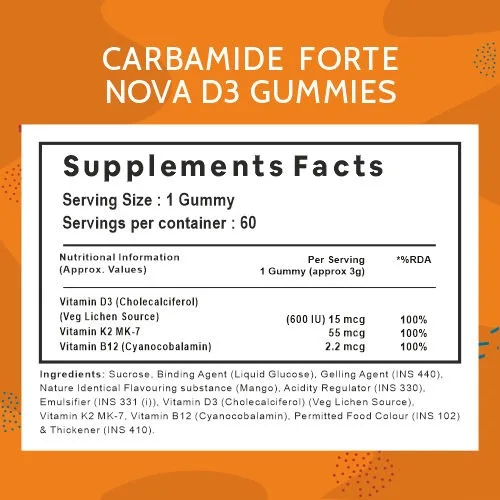 Vitamin D3 K2 B12 Gummies for Women, Men & Kids to protect support strong bones health, teeth & gum and Immunity