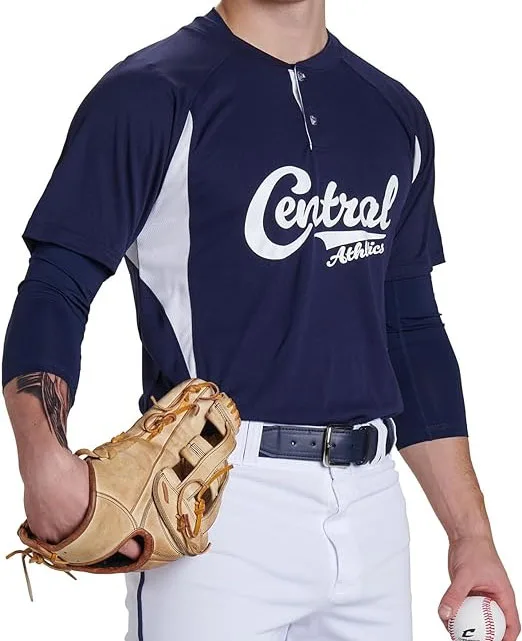 OEM Baseball Jersey Cheap Custom Embroidery Logo Sublimation Strip Design Men Baseball Jersey