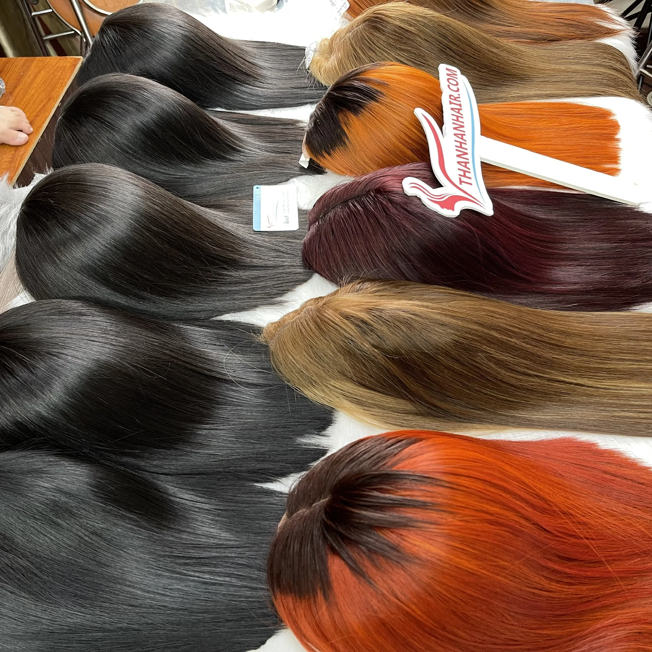 Hot Sale Short Bob Highlight Human Hair Extensions Wig Ombre Colored Honey Blonde Fringe 2x4 Closure Bob Wigs for Black Women