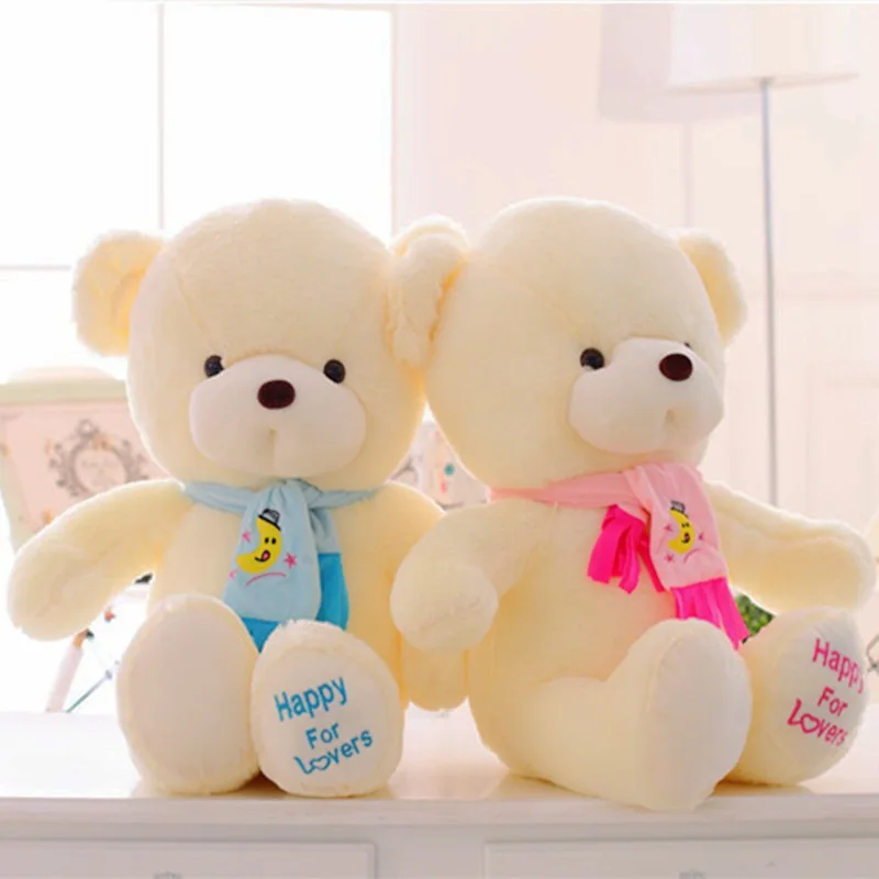 Mega Size Couple Wedding Stuffed Animal Teddy Bear With Scarf Plush Toy Soft Cute Gift For Valentines Day Gift