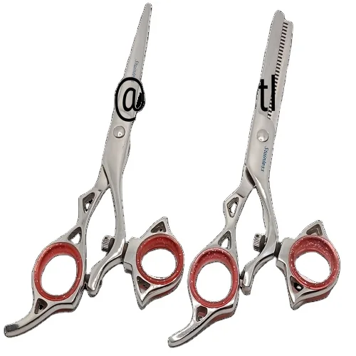 barber scissor saloon beauty kit scissor set with razors black beauty saloon kit personnel kit hair cutting home use