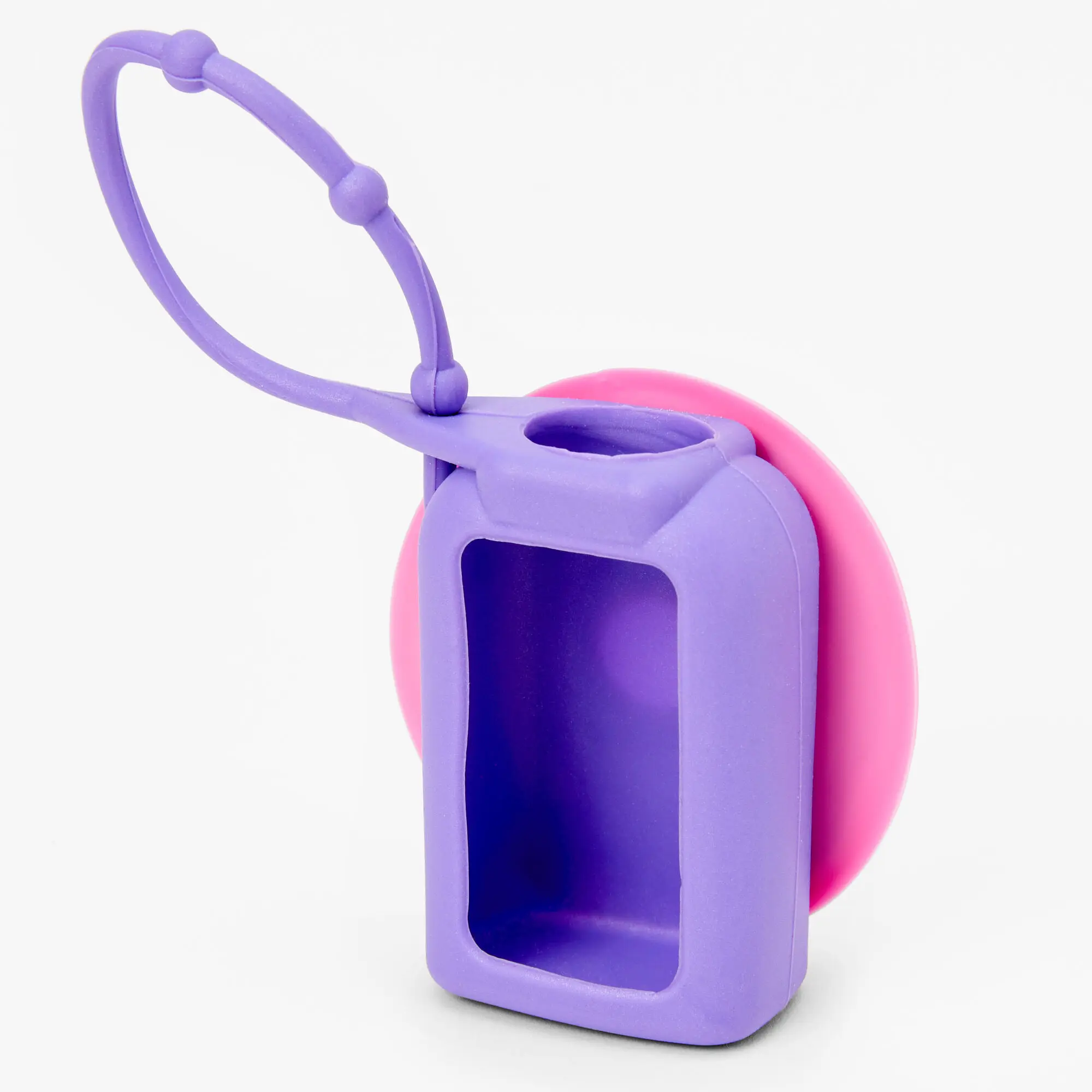 Metal anchor silicone Hand sanitizer pocket bac holder for 1 oz 29ml hand sanitizer anti bacterial hand wash gel