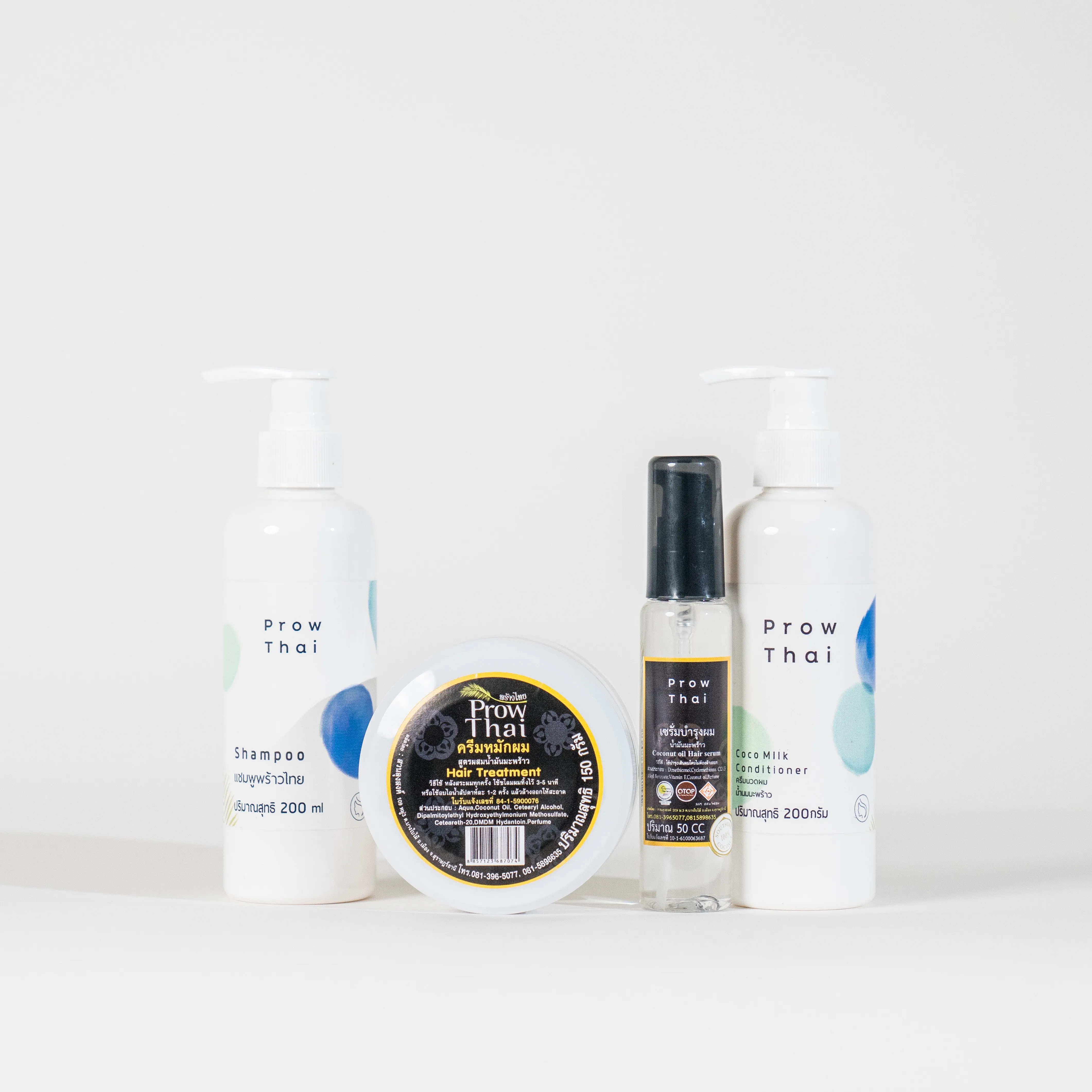 Prow Thai 100% Organic Premium Quality Coconut Oil Hair Treatment 150g Nourishing  Moisture  Repair Chemically Damaged Thailand