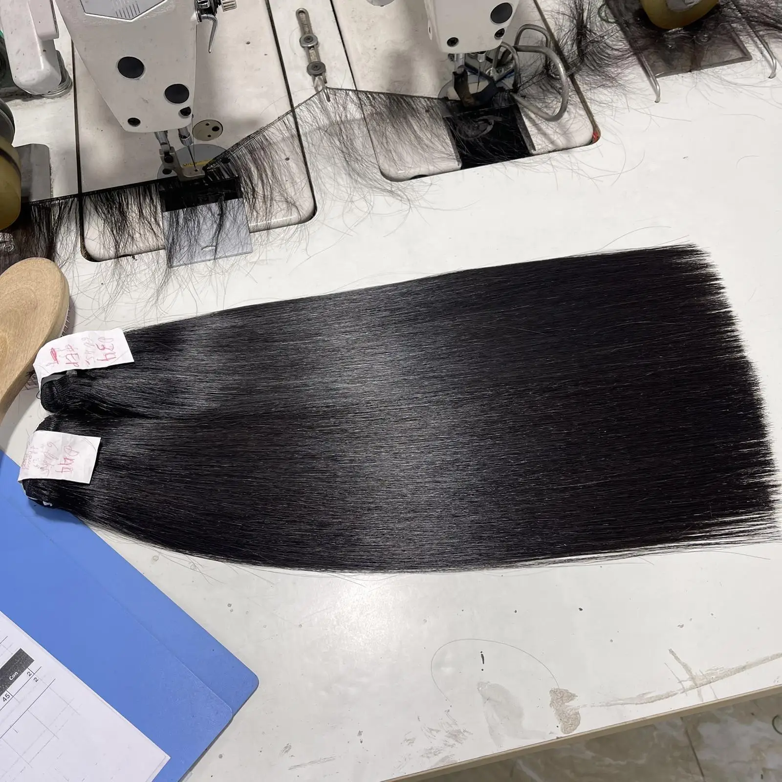 Top quality 100% raw virgin vietnamese human wig hair weft super double draw