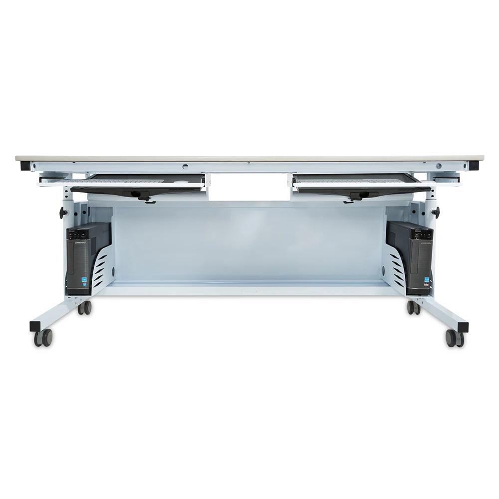 VersaDesk Downview Height-Adjustable Computer Table Black/Grey