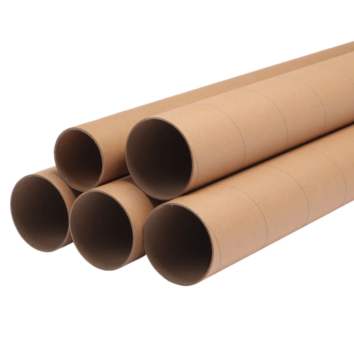 Customized Brown Carton Mailing Postal Packaging Textile Roll Core Cardboard Paper Tube  From Vietnam Manufacturer