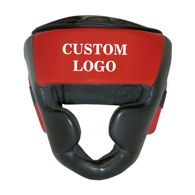 Boxing Headgear Gear Equipment Leather Boxing Safety Protect Manufactures Boxing Equipment Head Guard Helmet OEM Service