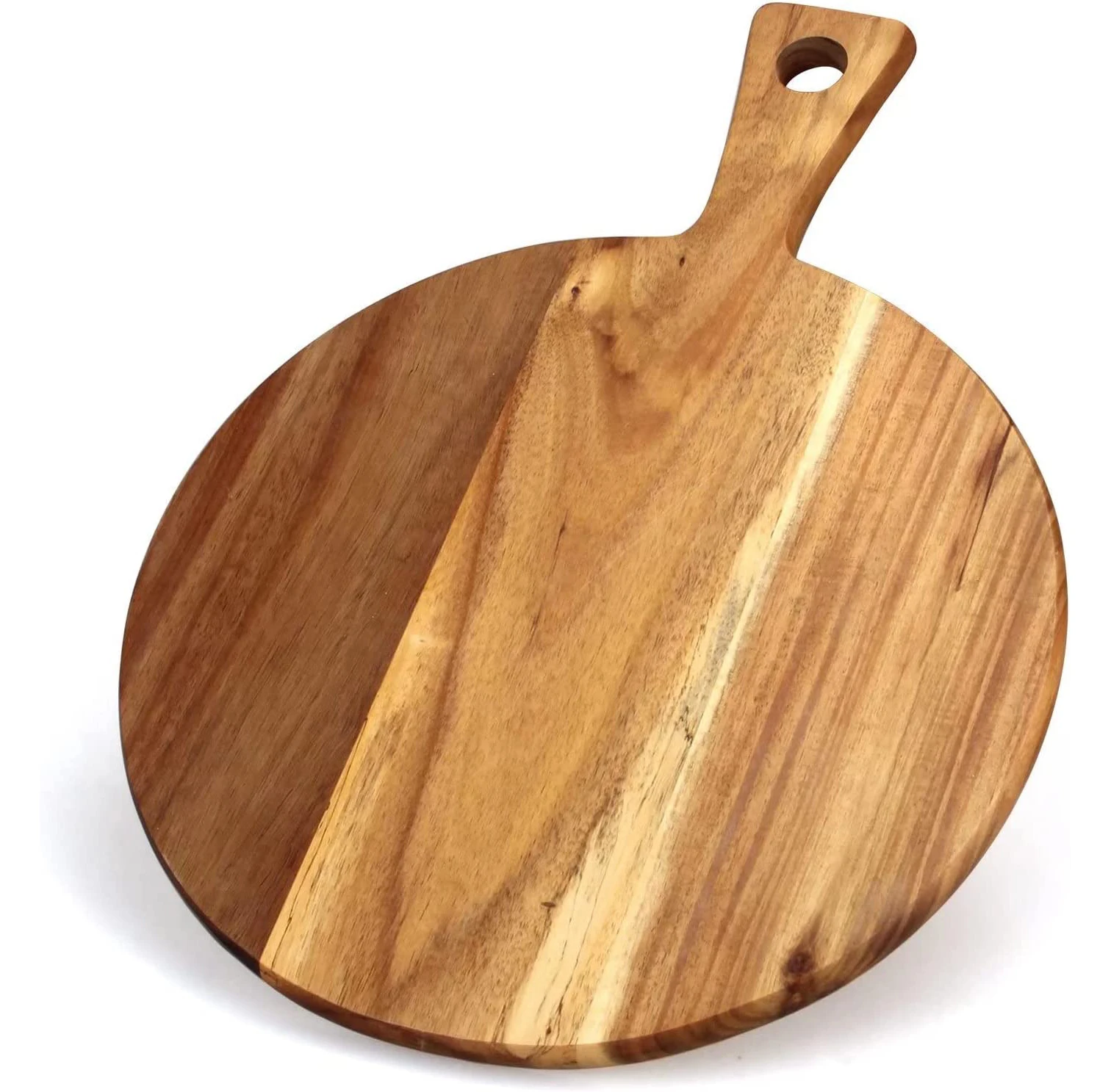 Wooden serving meat chopping board Set customized luxury bulk Bamboo Wooden Cutting Chopping Board with Metal Tray Cutting Block