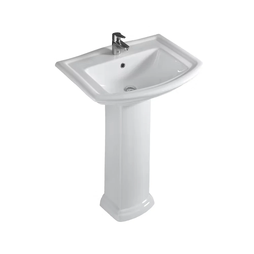 Avro-Repo Lavabo 56 Avro-SOP Complete Set Of Luxurious Quality Ceramic Wash Basin Pedestal Sanitary Ware