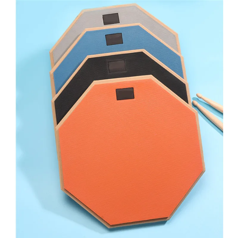 12 Inches Drum Practice Pad Silent Drum Pad 2-Sided