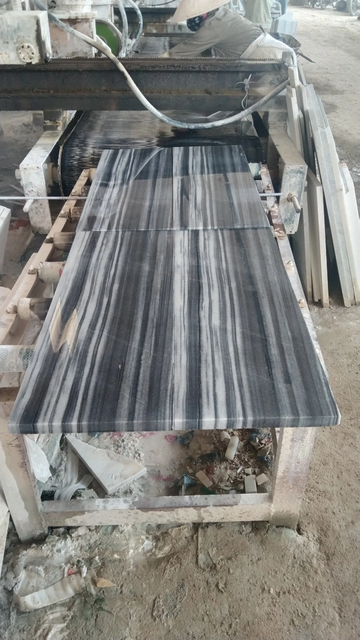 Black marble stone 300x800x25mm