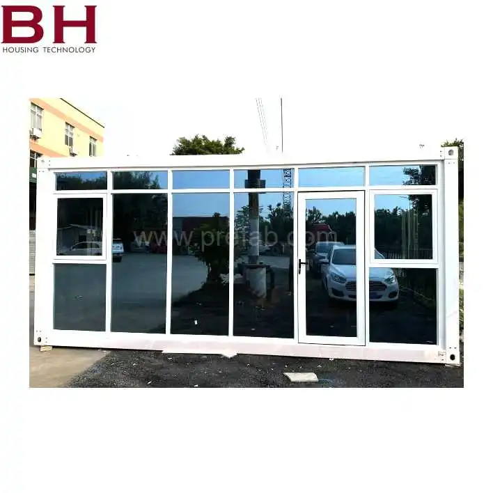 Portable Prefab Houses glass wall Cabin Modern Cabin Office Container house