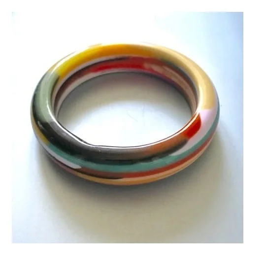 branded Top quality customized Highly polished handcrafted vintage style  colorful fashion  resin bangle for  women from India