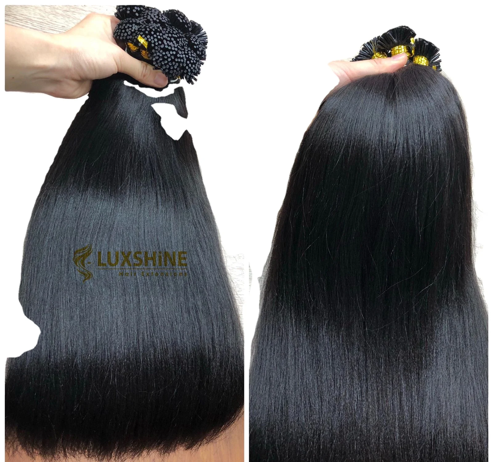 Popular Manufactory Wholesale Long Lasting Russian Human i tip Hair Balayage Ombre Color I tip