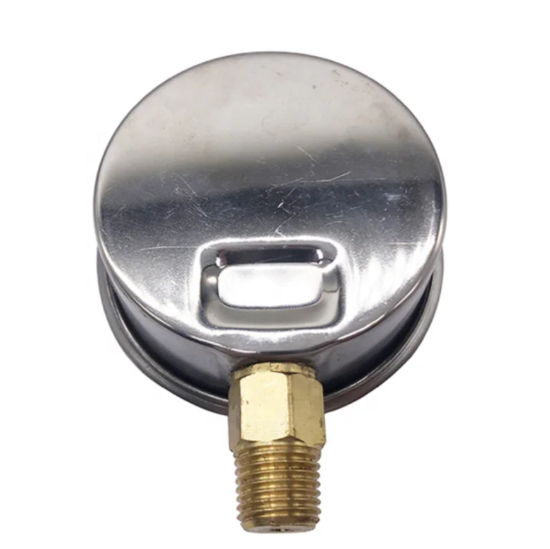 Factory direct Carbon Steel 63mm Bottom Glycerine Filling Hydraulic Water Gas Oil Pressure Gauges Manometer