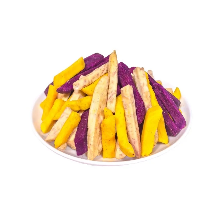 Healthy Crispy Snacks Vacuum Fried sweet potato With ISO HACCP Certification 200 gram 300 gram 500gram Packaging