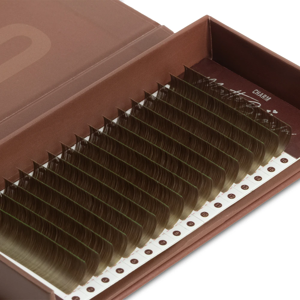 CharmLash top vendor matte brown lashes collection C CC D DD fluffy matte brown false eyelashes mink lashes wholesale with boxes