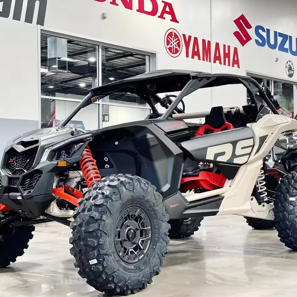 Заводская герметичная 2023 Can-Am Maverick X3 X rs TURBO RR w/Smart-Shox 72 Tan & Blue