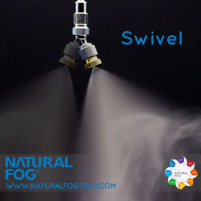 Taiwan Natural Fog B2B Fogging System Nebulizer Nozzle Swivel Connector