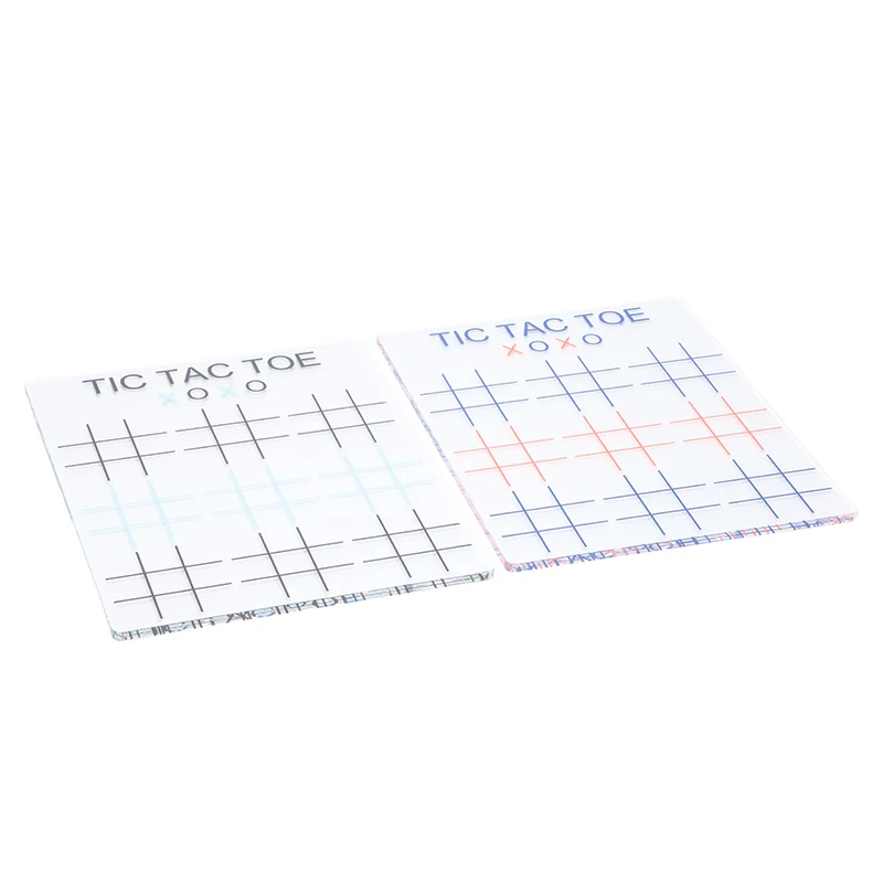 Custom Acrylic Chess Crosses Game Luxury Acrylic Tic Tac Toe game set acrylic tic tac toe for home