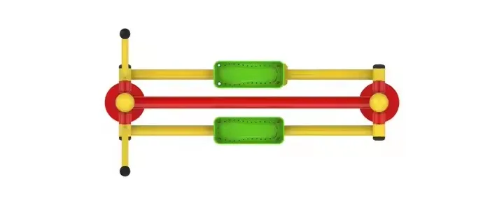 Fitness Solutions Air Walker Machine Strength and Endurance Training Equipment for Cardiovascular Exercise for Park Use