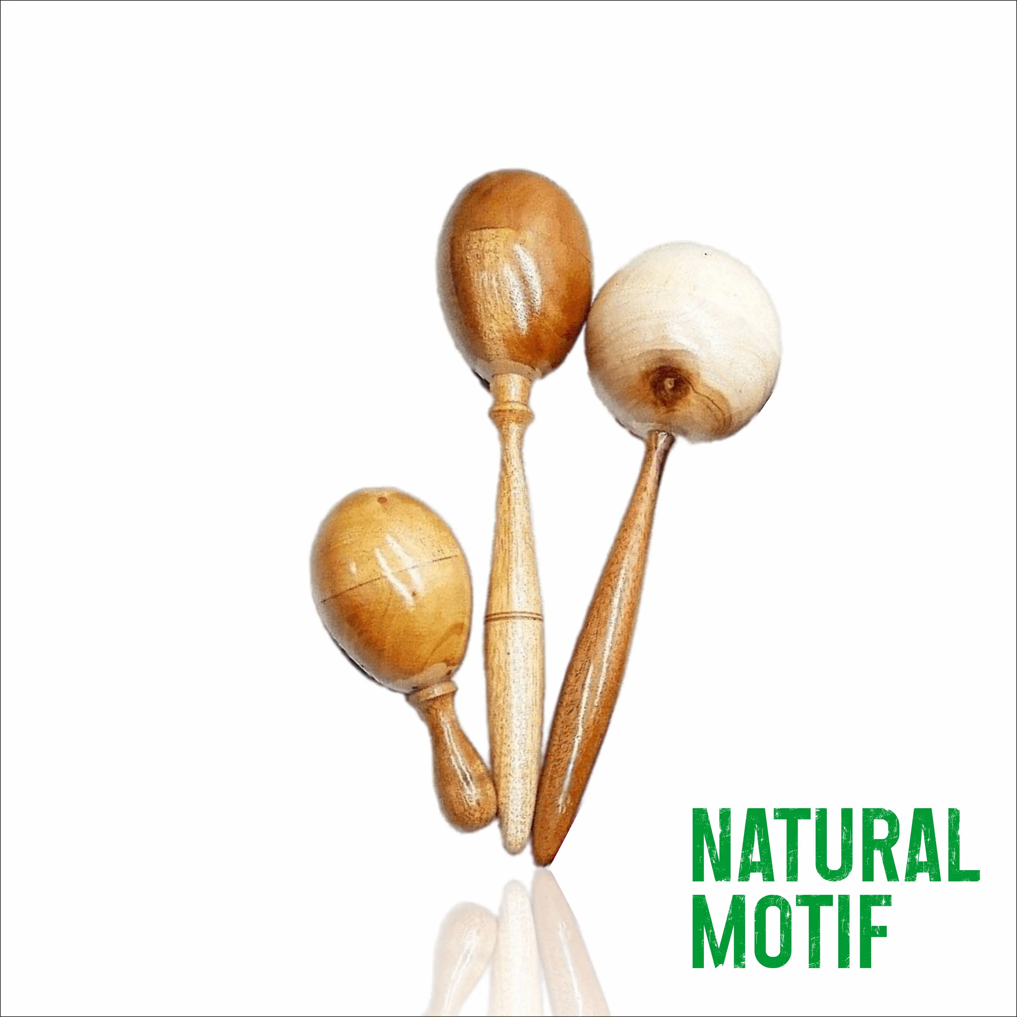 MARACAS TRADITIONAL MUSIC INSTRUMENT WOODEN MOTIF