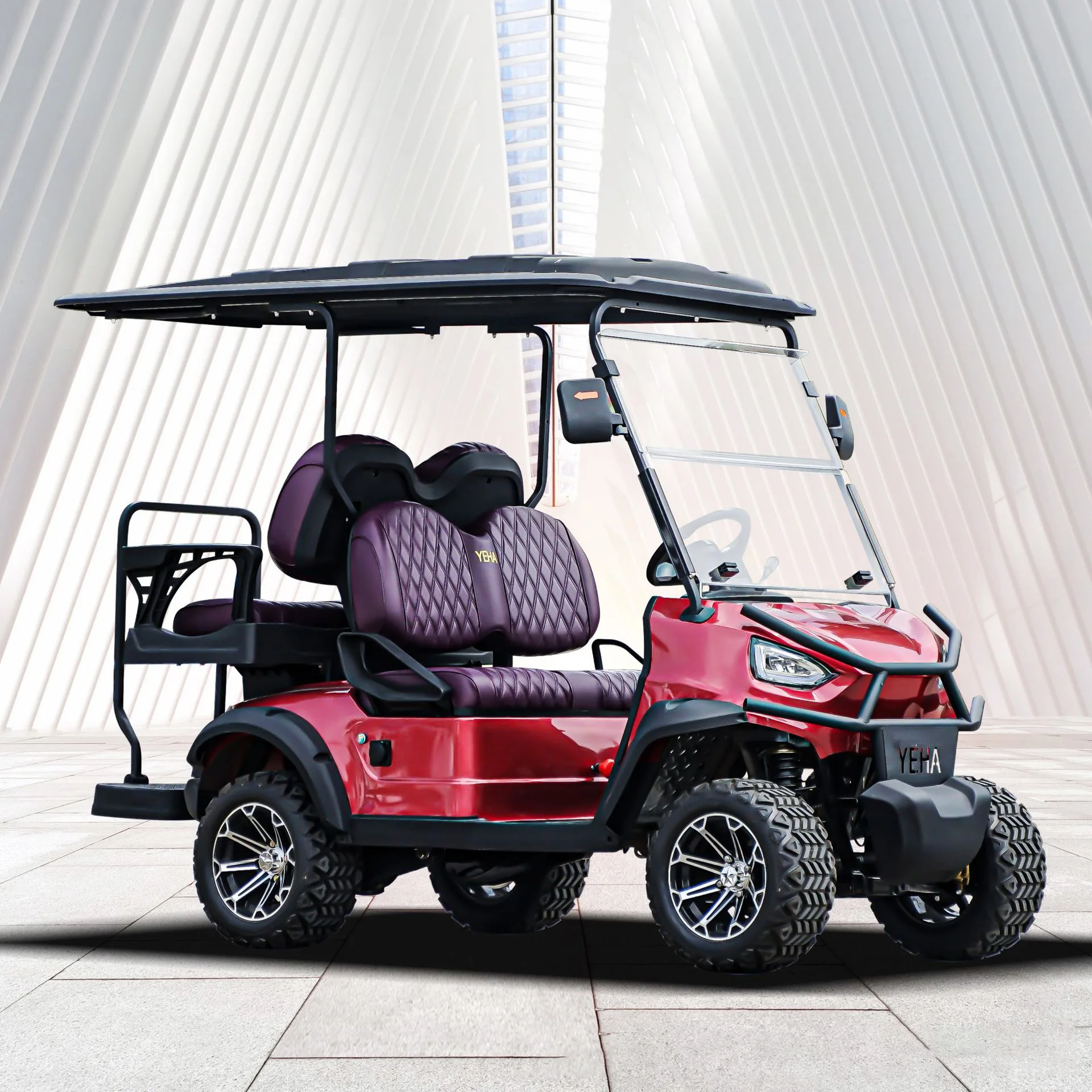 China Golf Cart Electric 60V Four-Wheel Vehicle Buggy Car 4/6 Seats 2x2 Off-road Golf Carts Cheap Price for Sale