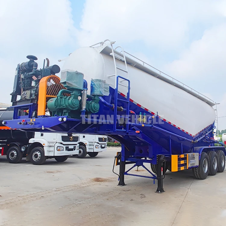 Новый 3-х осевой 40ton 50ton V тип навалочный цементовоз трейлер сухой порошок цементный Bulker