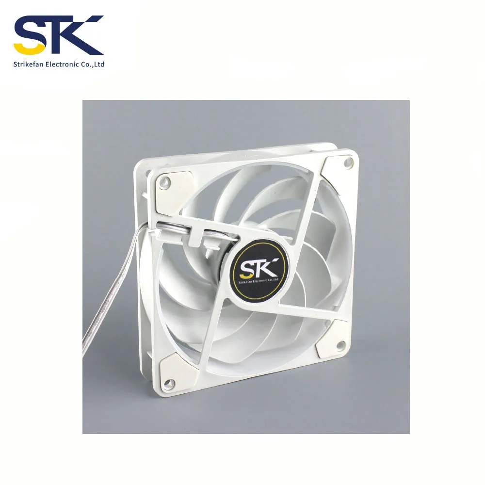 STK ARGB Fan 120x120x25mm White Case Fan Patented WRB Bearing